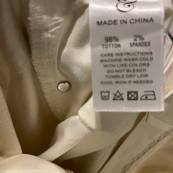 NWT Collars & Co CEO Chino Five Pocket Pants Cotton Stretch Pants Stone - Picture 11 of 11